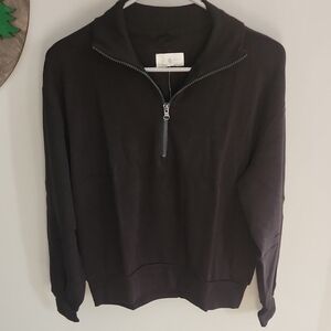 Super Soft Lightweight Women's Lou & Grey Black Quarter Zip